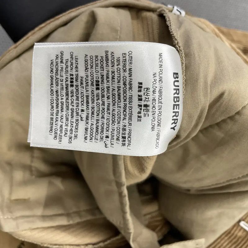 Burberry Burberry L Size Brown Cotton Casual Pants Size 28" / US 6 / IT 42 - 3 Thumbnail