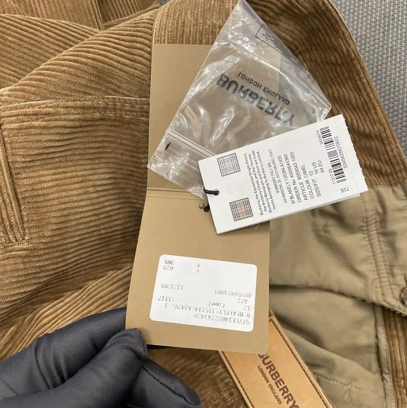 Burberry Burberry L Size Brown Cotton Casual Pants Size 28" / US 6 / IT 42 - 5 Thumbnail