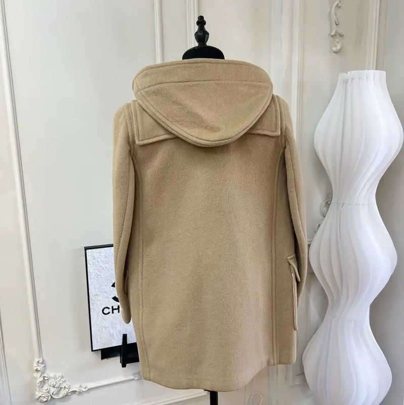 Burberry Burberry Women's Wool Coat in Khaki Size M / US 6-8 / IT 42-44 - 4 Thumbnail