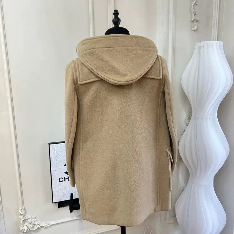 Burberry Burberry Women's Wool Coat in Khaki Size M / US 6-8 / IT 42-44 - 5 Thumbnail