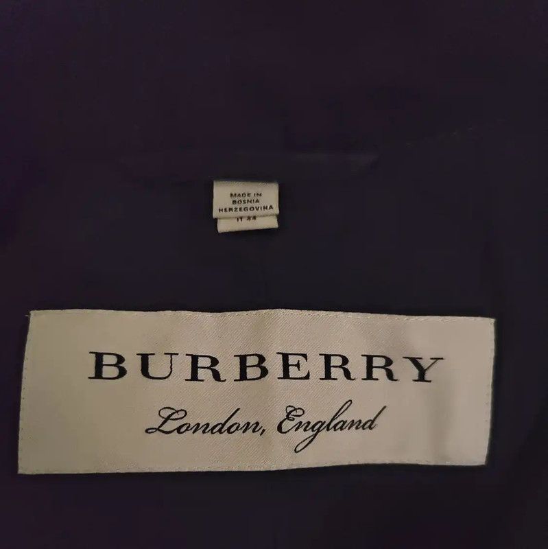 Burberry Burberry Blue Plaid Cotton Jacket for Women Size L / US 10 / IT 46 - 5 Thumbnail