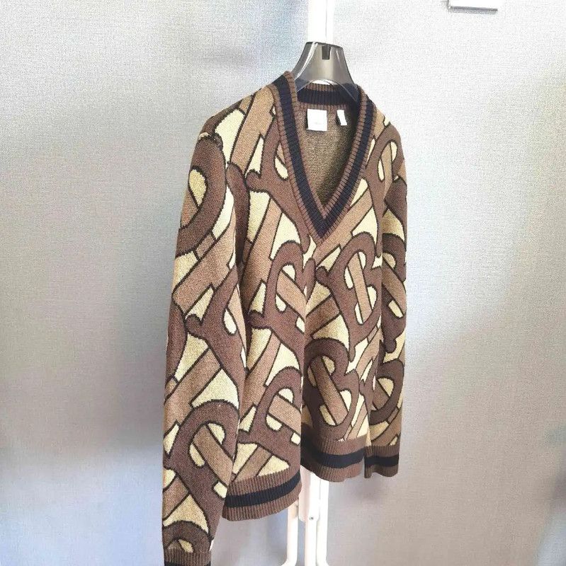 Burberry Burberry Colorblock Wool Knit Sweater Size M / US 6-8 / IT 42-44 - 3 Thumbnail