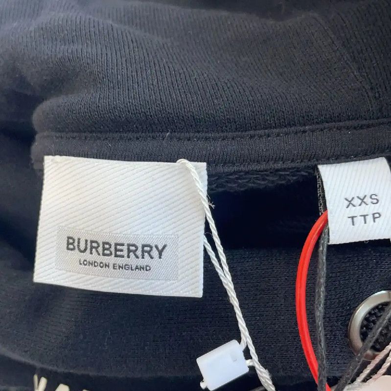 Burberry Burberry Black Cotton Women's Hoodie Size XXS / US 00 / IT 34 - 6 Thumbnail