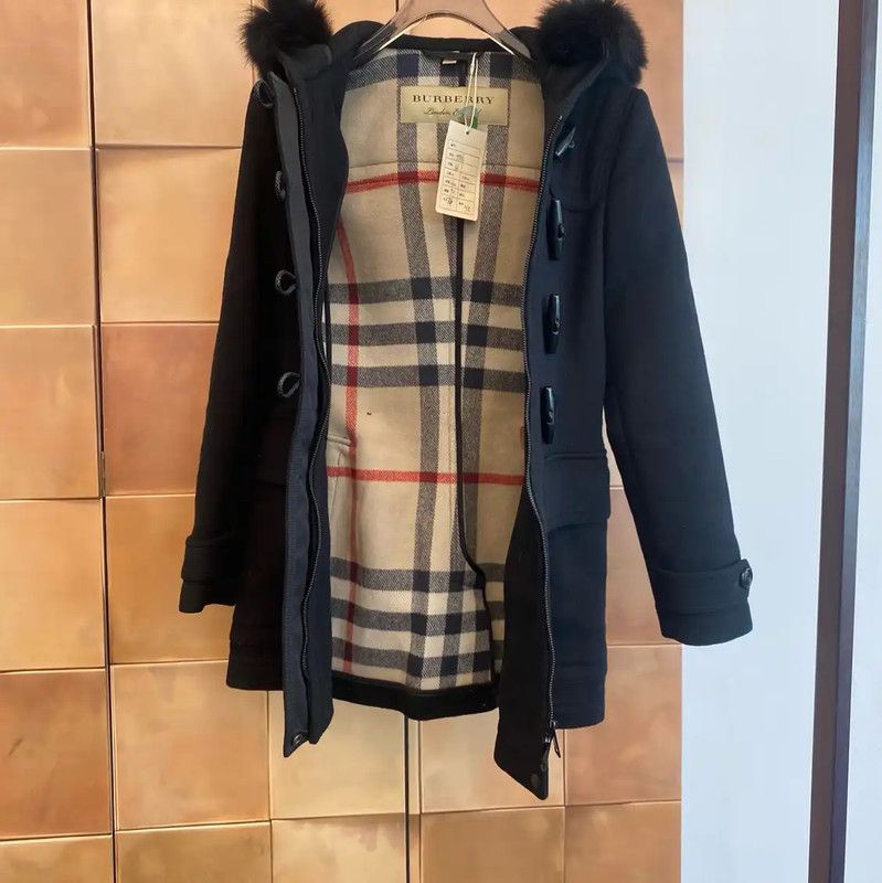Burberry Burberry Women's Black Wool Coat Size S / US 4 / IT 40 - 3 Thumbnail