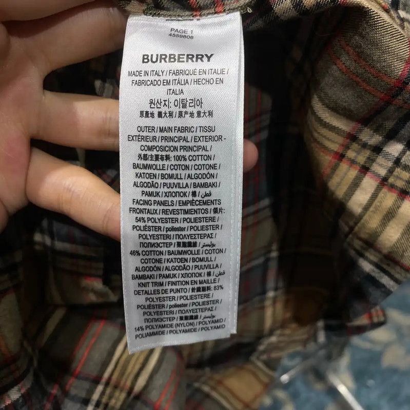 Burberry Burberry Color Block Cotton Shirt for Women Size S / US 4 / IT 40 - 5 Thumbnail