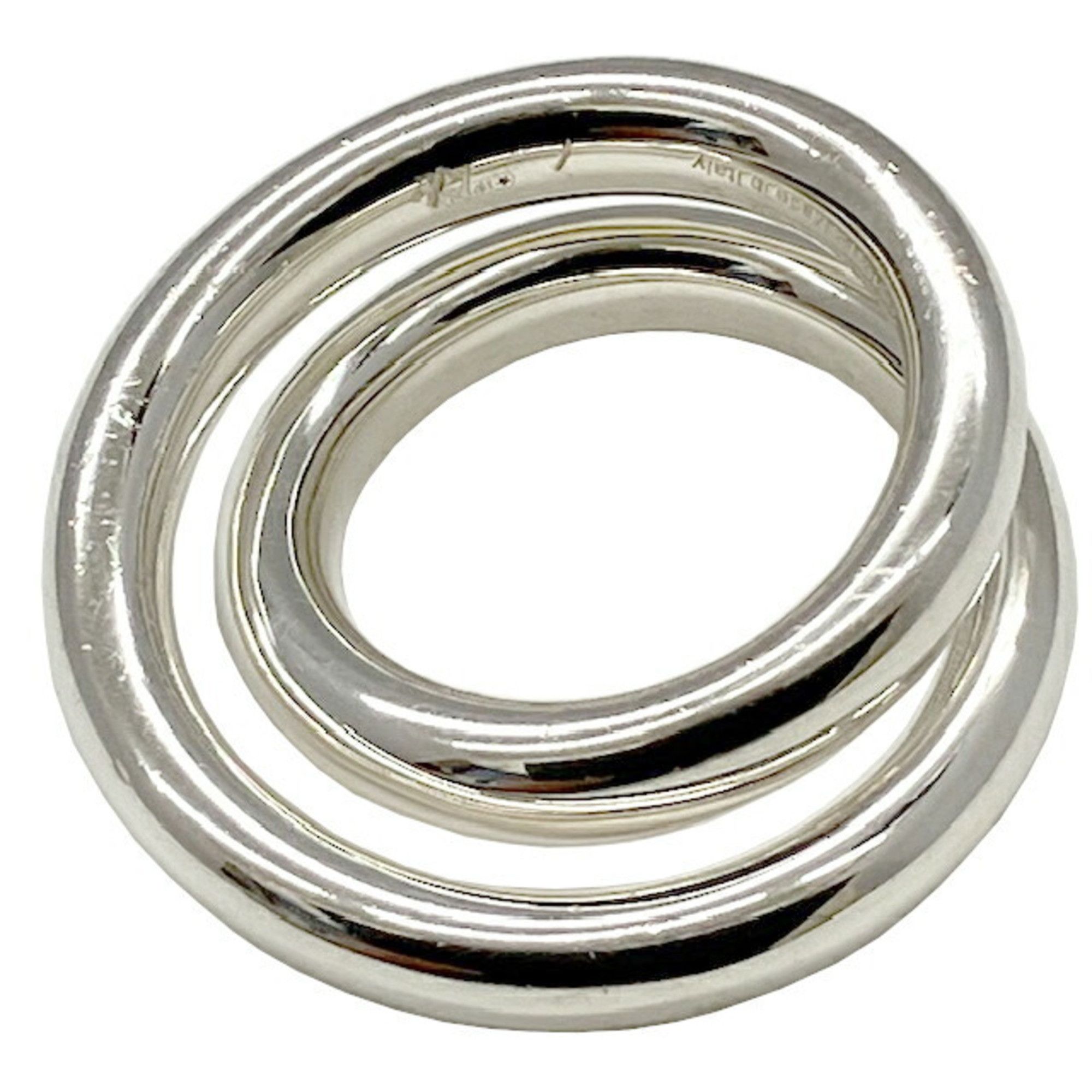 Hermes HERMES Vertige Ring, Size 50, 15.2g, SV925 Silver, for Men and Women Size ONE SIZE - 5 Thumbnail