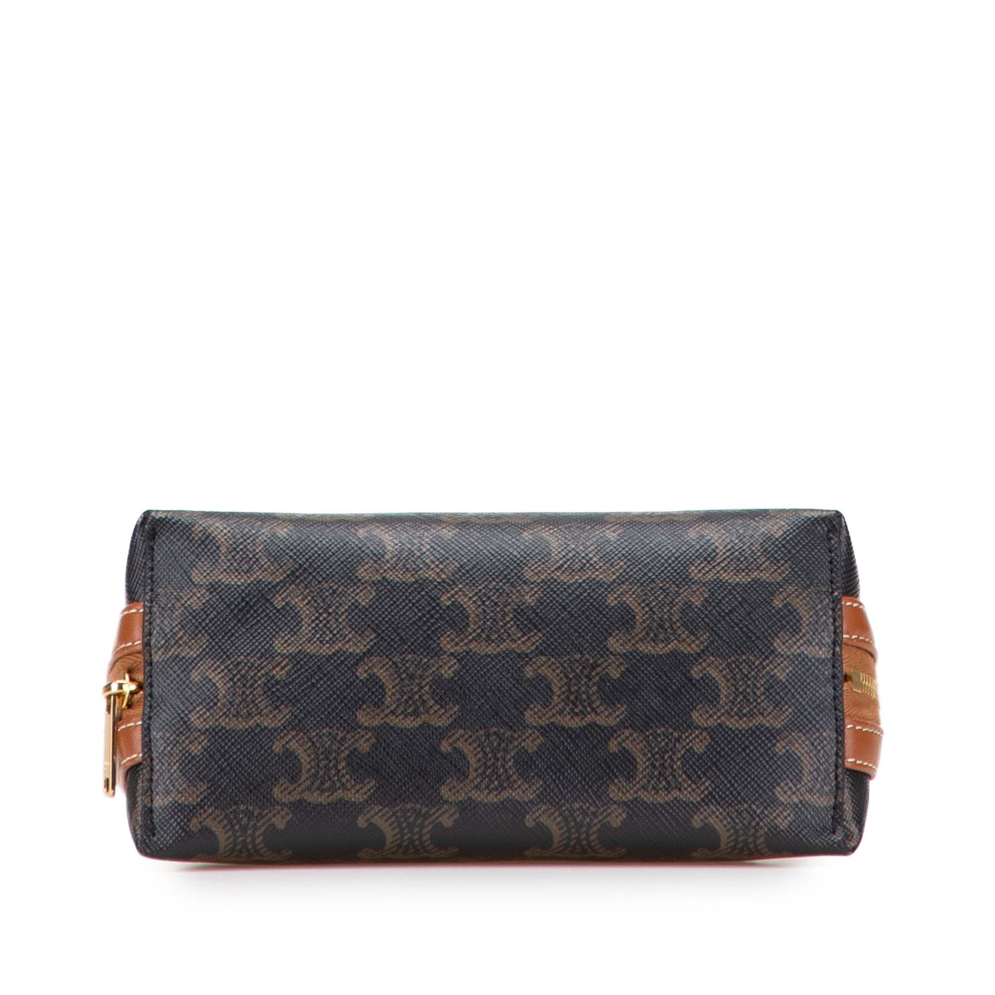 Celine Celine Triomphe Coated Canvas Clutch On Chain Size ONE SIZE - 3 Thumbnail