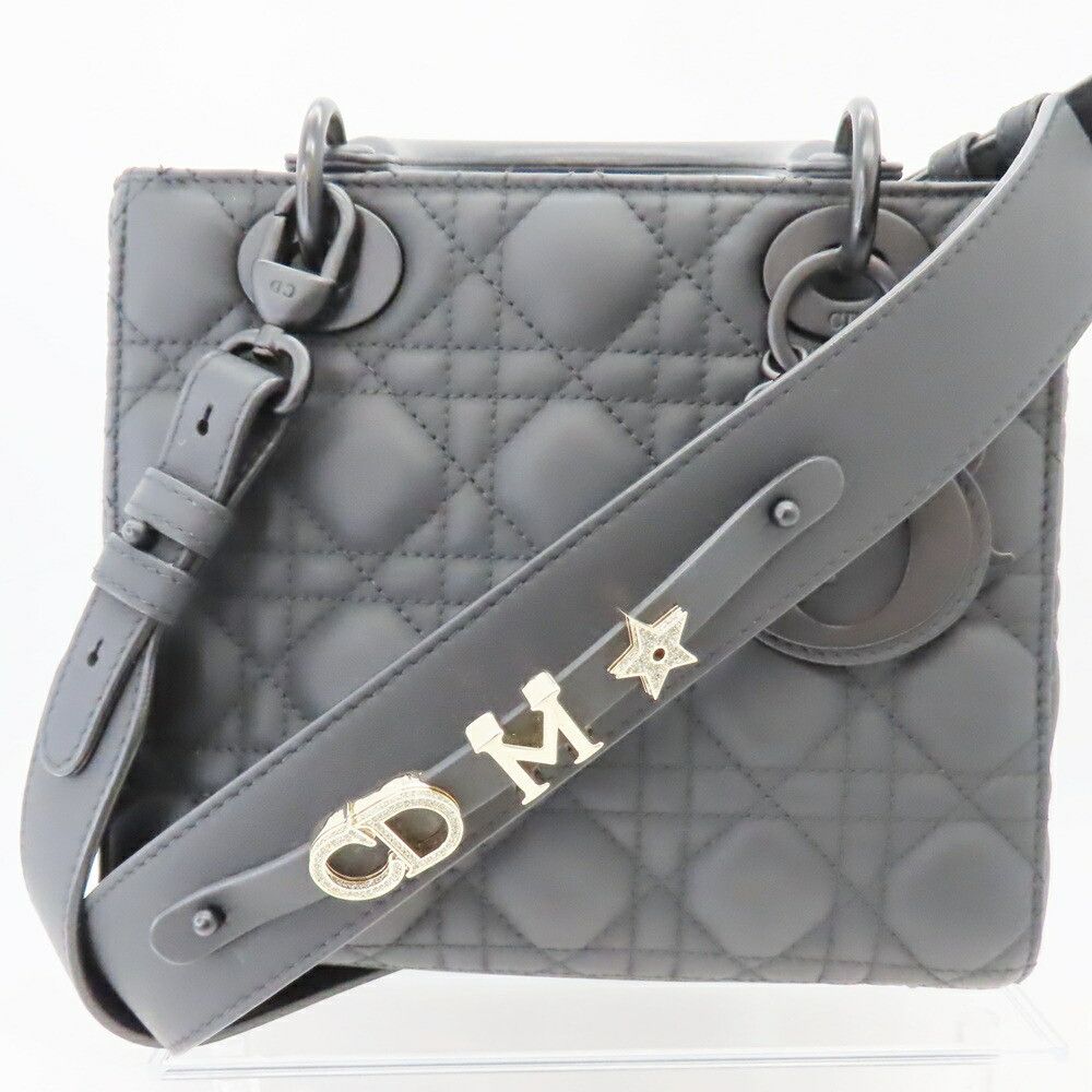 Dior Dior Christian Dior Lambskin My Lady Dior 2way Bag M0505SL01 Leather Handbag M0505SL01 DUTY FREE for USA Size ONE SIZE - 12 Thumbnail