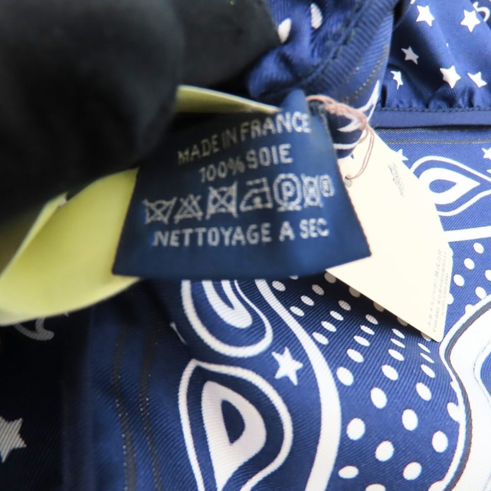 Hermes Hermes Hermes Silk Carré 70 Brides de Gala Bandana Dot Scarf Others Scarf カレ70 ブリッド・ドゥ・ガラ・バンダナ・ドット DUTY FREE for USA Size ONE SIZE - 6 Thumbnail