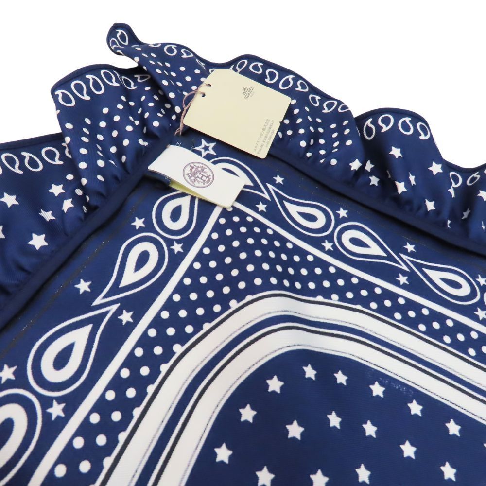 Hermes Hermes Hermes Silk Carré 70 Brides de Gala Bandana Dot Scarf Others Scarf カレ70 ブリッド・ドゥ・ガラ・バンダナ・ドット DUTY FREE for USA Size ONE SIZE - 5 Thumbnail