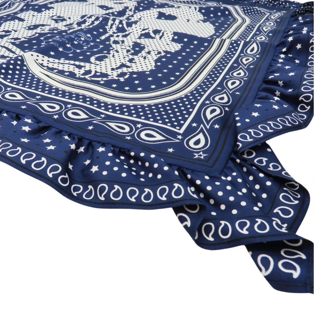Hermes Hermes Hermes Silk Carré 70 Brides de Gala Bandana Dot Scarf Others Scarf カレ70 ブリッド・ドゥ・ガラ・バンダナ・ドット DUTY FREE for USA Size ONE SIZE - 2 Thumbnail