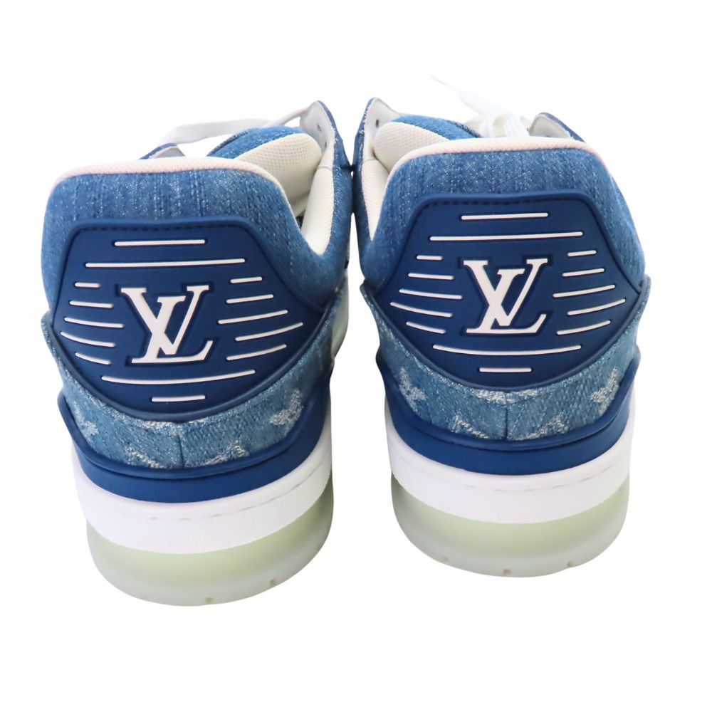 Louis Vuitton Louis Vuitton Louis Vuitton Monogram Trainer Line Sneakers Blue Denim Sneakers Canvas Shoes トレイナー・ライン DUTY FREE for USA Size ONE SIZE - 4 Thumbnail