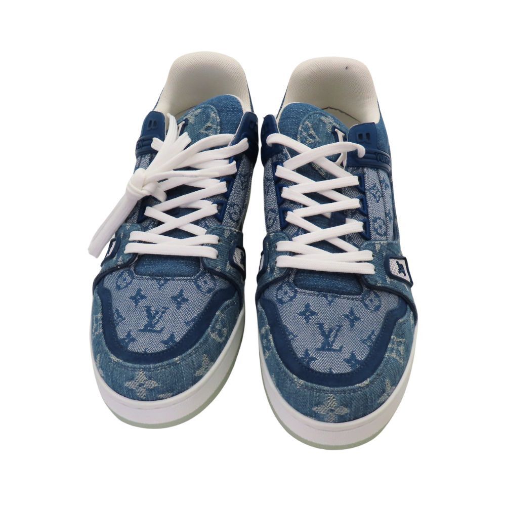 Louis Vuitton Louis Vuitton Louis Vuitton Monogram Trainer Line Sneakers Blue Denim Sneakers Canvas Shoes トレイナー・ライン DUTY FREE for USA Size ONE SIZE - 2 Thumbnail