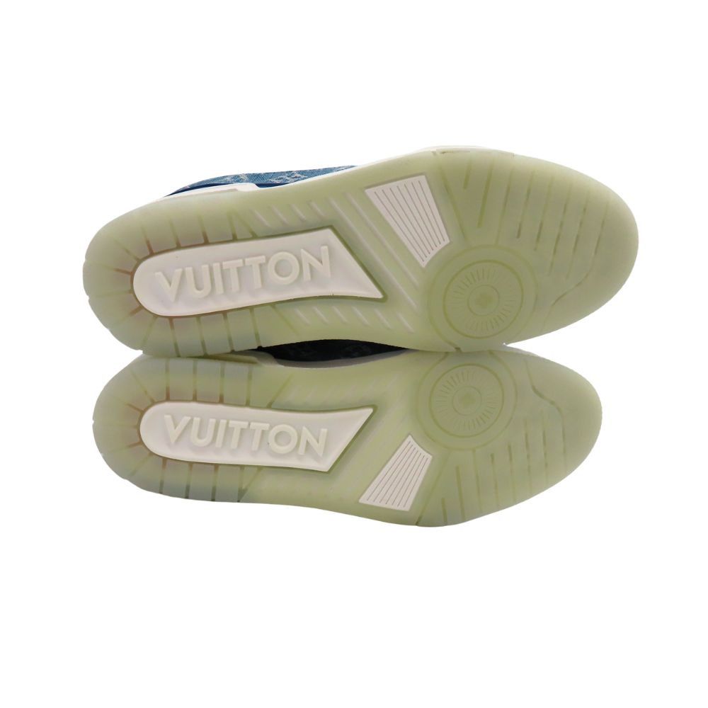 Louis Vuitton Louis Vuitton Louis Vuitton Monogram Trainer Line Sneakers Blue Denim Sneakers Canvas Shoes トレイナー・ライン DUTY FREE for USA Size ONE SIZE - 6 Thumbnail