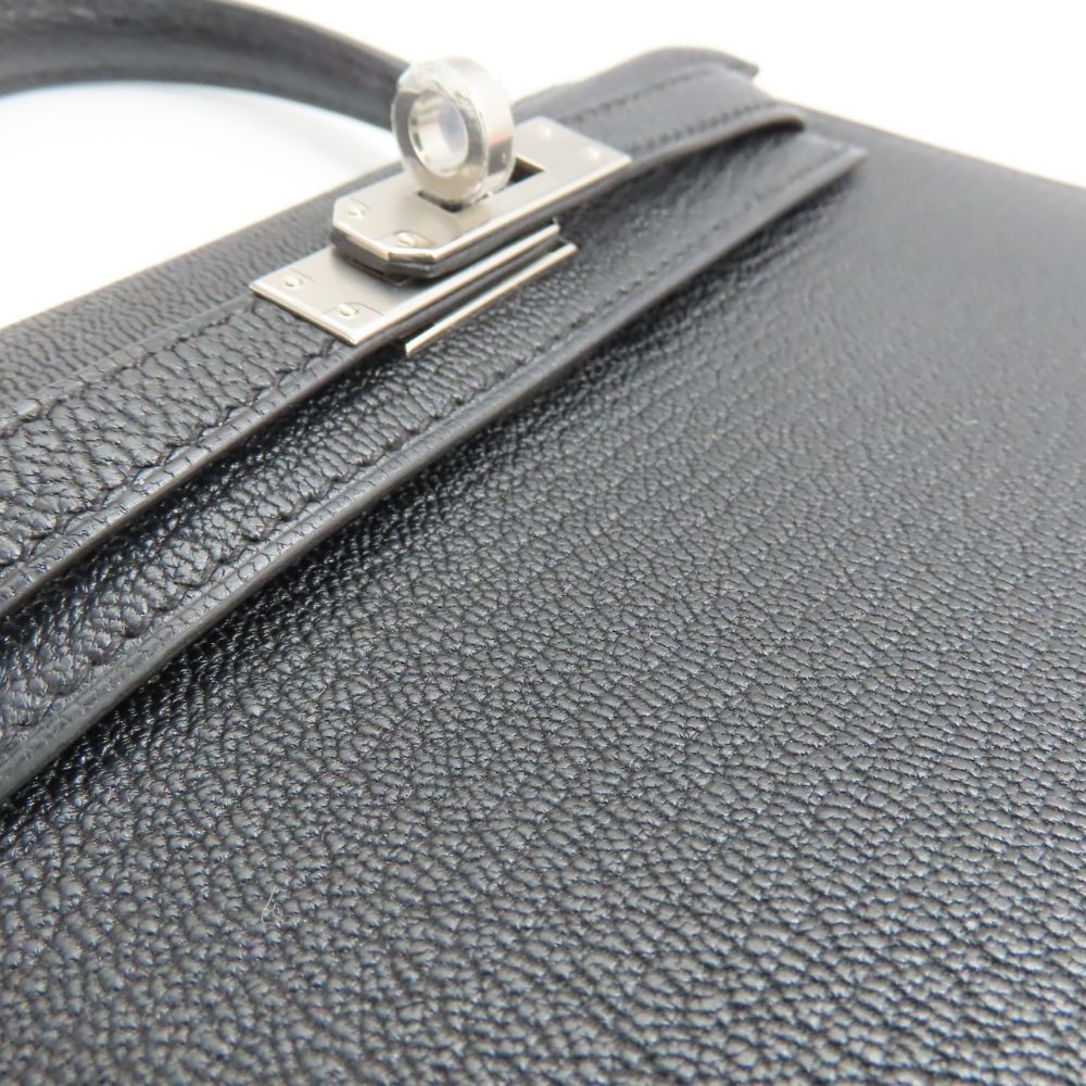 Hermes Hermes Hermes Mini Kelly 2 Shevre 2way Bag Leather Handbag Stamp K (2025) DUTY FREE for USA Size ONE SIZE - 6 Thumbnail