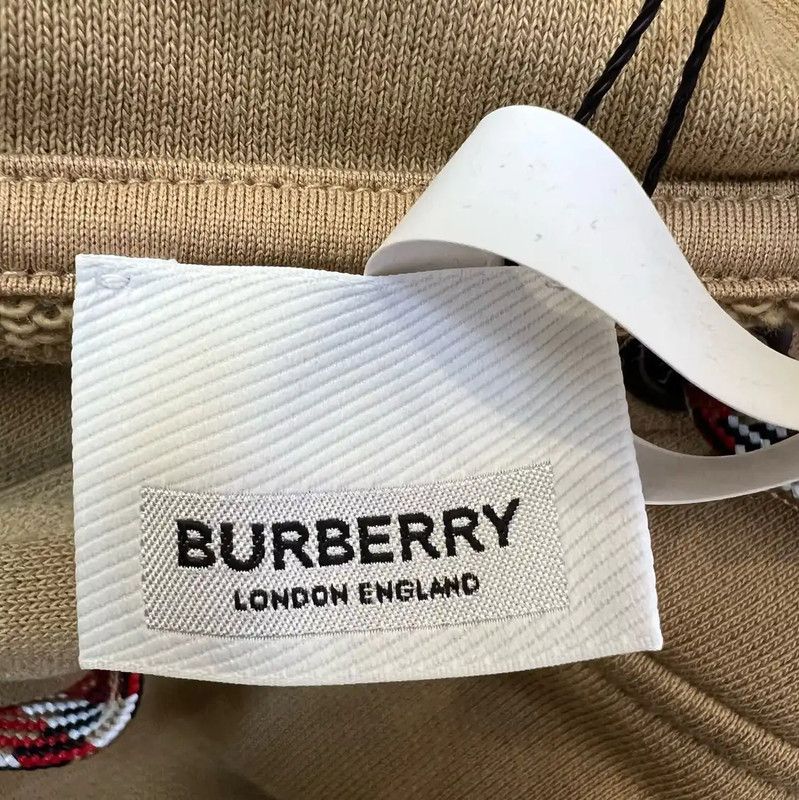 Burberry Burberry Beige Cotton Women's Cropped Hoodie Size XL / US 12-14 / IT 48-50 - 5 Thumbnail