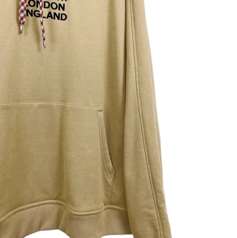 Burberry Burberry Beige Cotton Women's Cropped Hoodie Size XL / US 12-14 / IT 48-50 - 3 Thumbnail