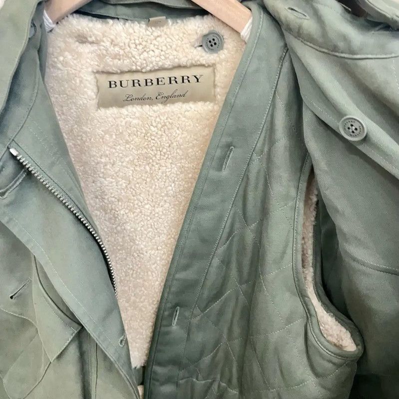 Burberry Burberry Women's Green Wool Short Jacket Size M / US 6-8 / IT 42-44 - 5 Thumbnail