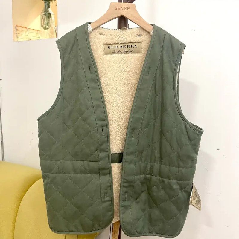 Burberry Burberry Women's Green Wool Short Jacket Size M / US 6-8 / IT 42-44 - 3 Thumbnail