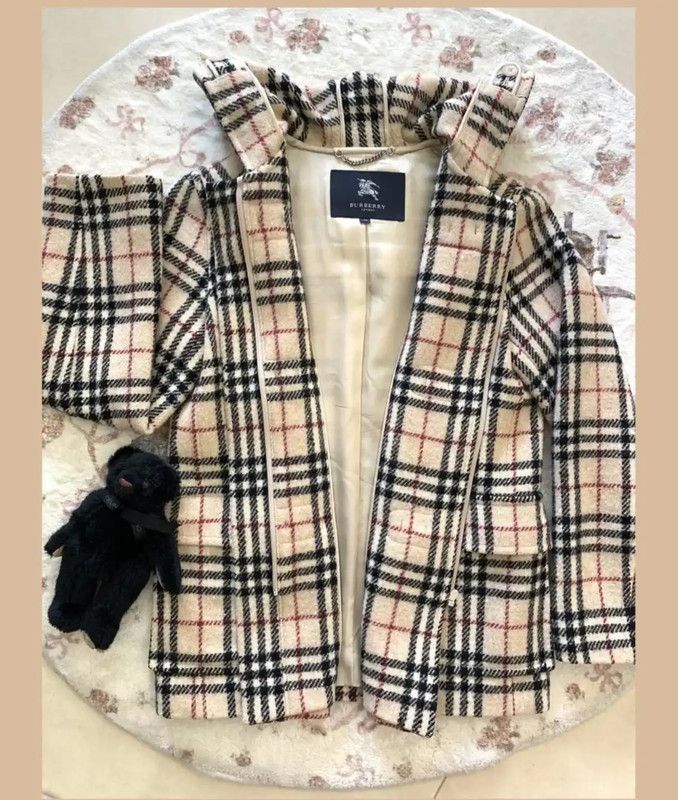 Burberry Burberry Beige Wool Women's Coat Size M / US 6-8 / IT 42-44 - 4 Thumbnail