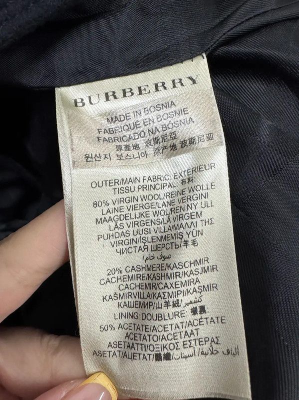 Burberry Burberry Women's Long Wool Coat in Black Size XS / US 0-2 / IT 36-38 - 4 Thumbnail
