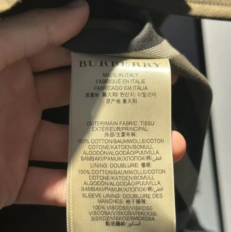Burberry Burberry Green Cotton Women's Trench Coat Size ONE SIZE - 4 Thumbnail