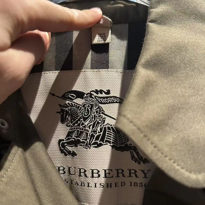 Burberry Burberry Green Cotton Women's Trench Coat Size ONE SIZE - 3 Thumbnail