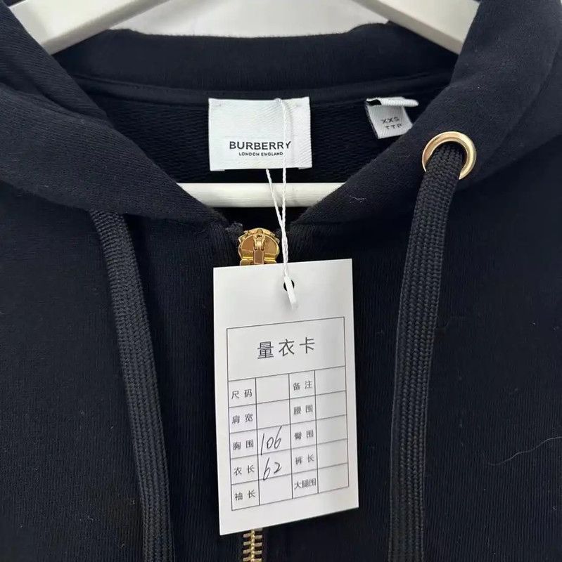 Burberry Burberry Women's Black Hoodie Jacket XXS Size XXS / US 00 / IT 34 - 2 Thumbnail