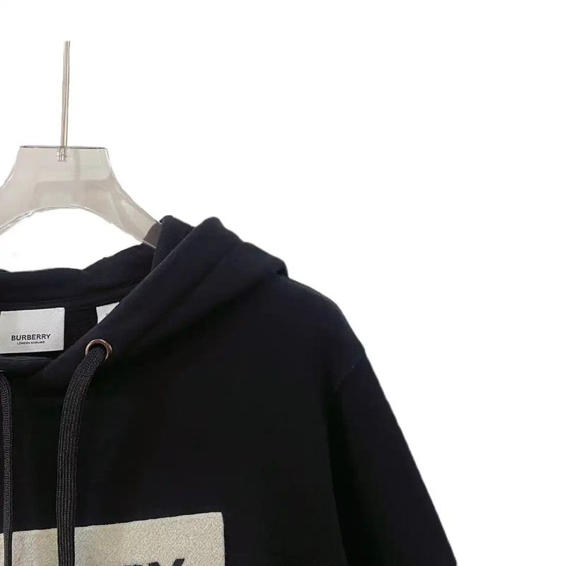 Burberry Burberry Black Cotton Women's Hoodie Size XS / US 0-2 / IT 36-38 - 4 Thumbnail