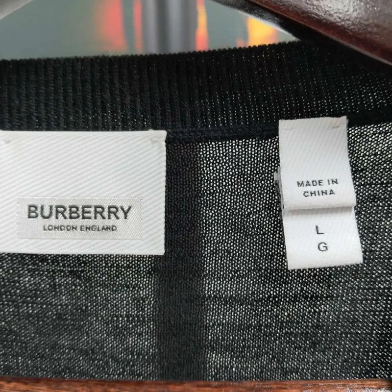 Burberry Burberry Women's Black Wool Knit Sweater Size L / US 10 / IT 46 - 3 Thumbnail