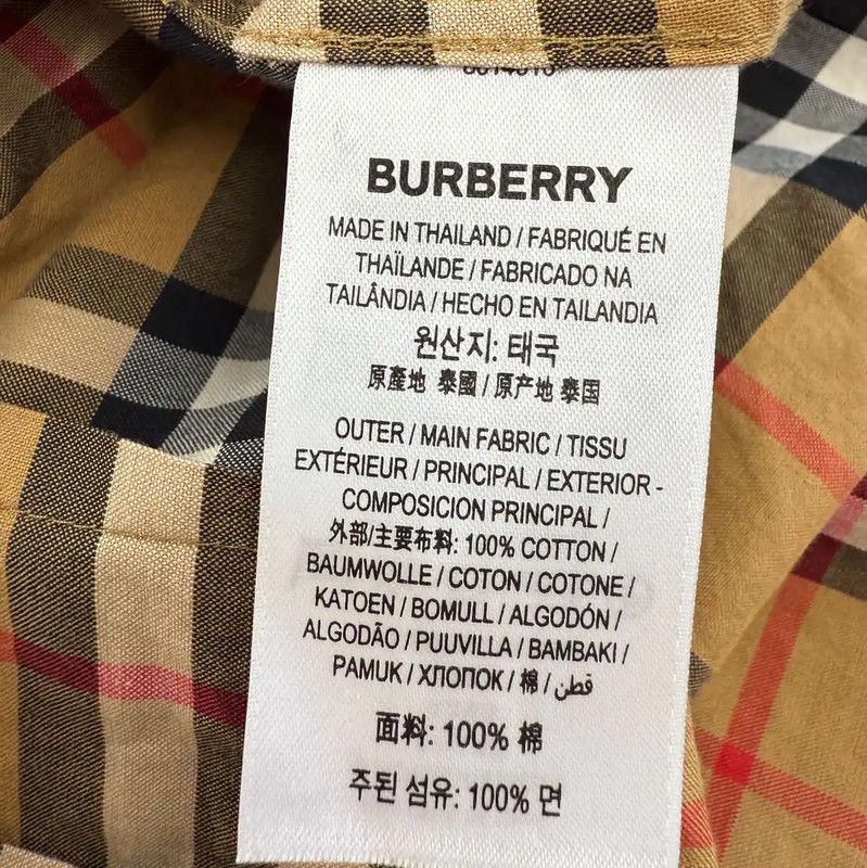 Burberry Burberry Color Block Cotton Women's Shirt Size XXS / US 00 / IT 34 - 4 Thumbnail