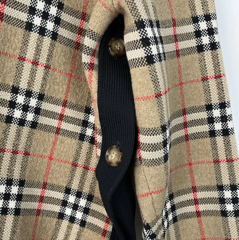 Burberry Burberry Brown Check Knit Sweater Size L / US 10 / IT 46 - 3 Thumbnail
