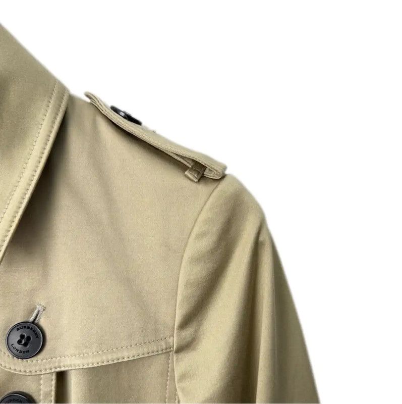 Burberry Burberry Brown Cotton Blend Women's Trench Coat Size L / US 10 / IT 46 - 3 Thumbnail