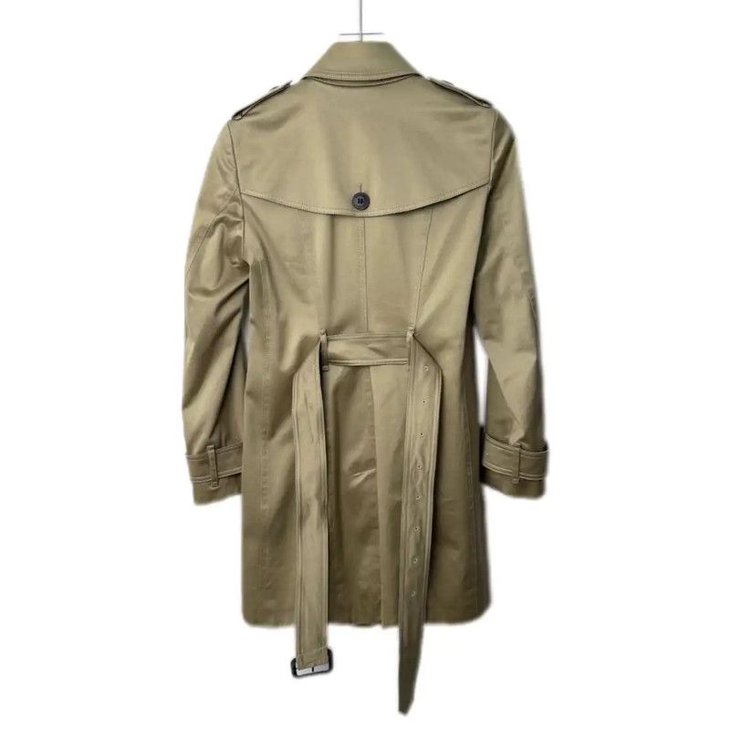 Burberry Burberry Brown Cotton Blend Women's Trench Coat Size L / US 10 / IT 46 - 2 Thumbnail