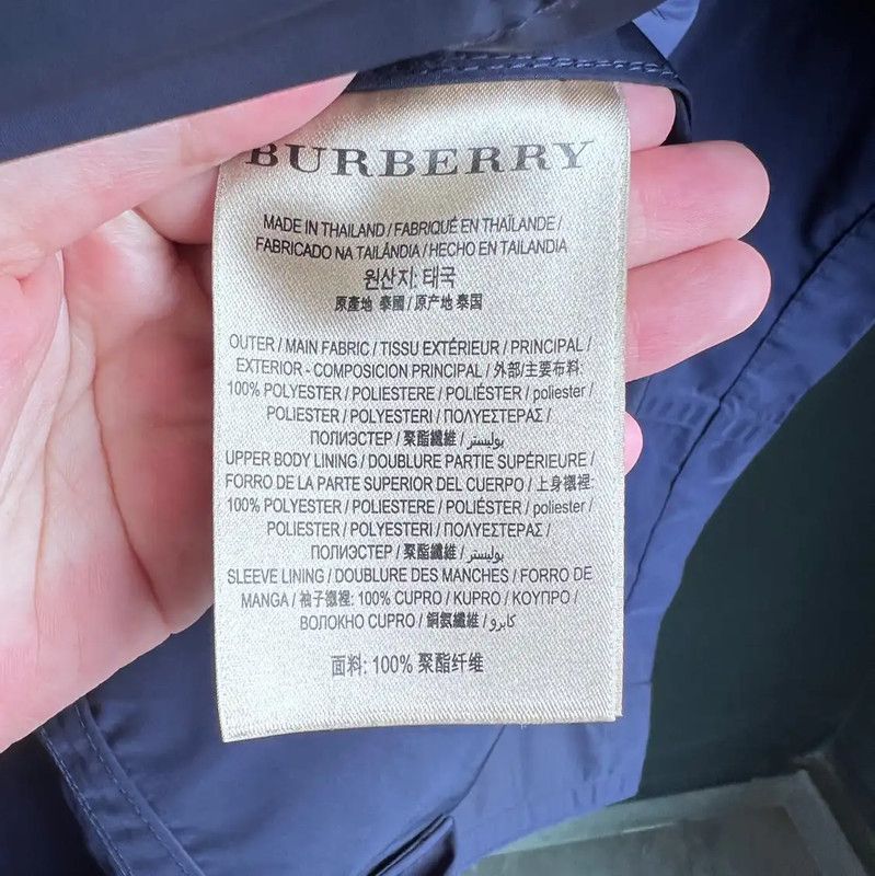 Burberry Burberry Women's Navy Blue Trench Coat Size M / US 6-8 / IT 42-44 - 6 Thumbnail