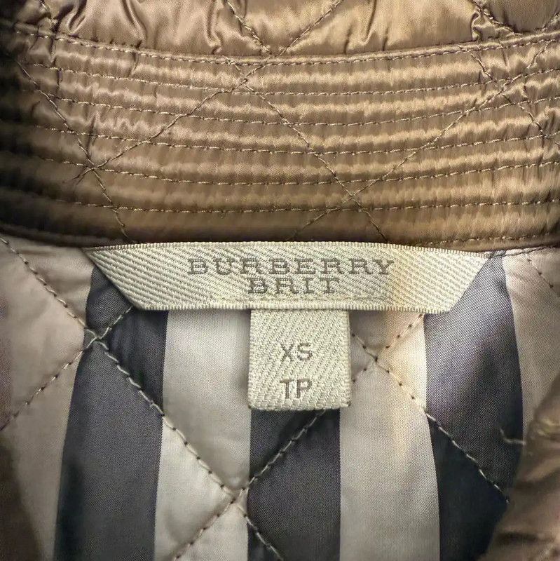 Burberry Burberry Quilted Brown Cotton Jacket for Women Size XS / US 0-2 / IT 36-38 - 3 Thumbnail
