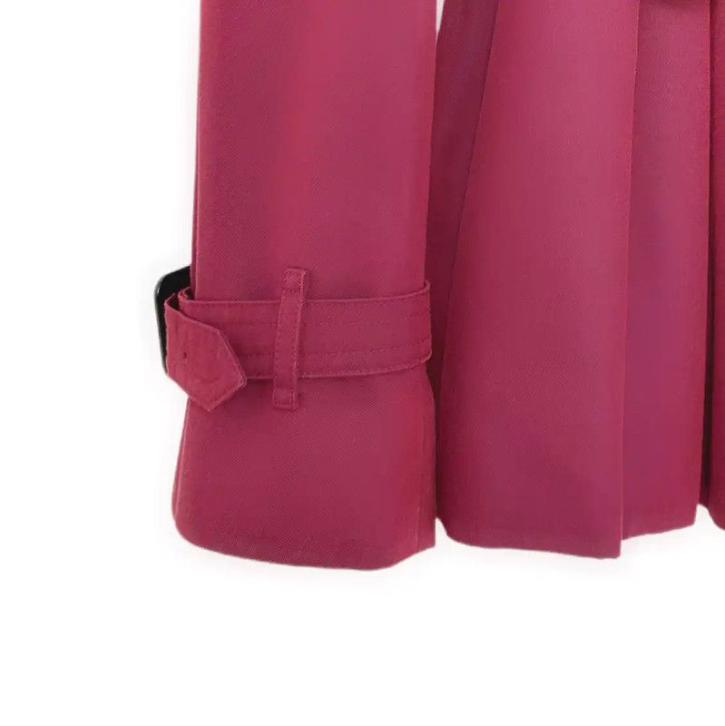 Burberry Burberry Pink Cotton Short Trench Coat Size XS / US 0-2 / IT 36-38 - 4 Thumbnail