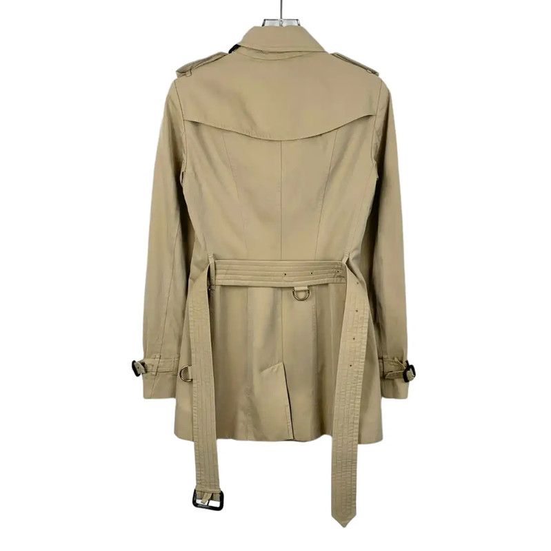 Burberry Burberry Brown Cotton Women's Trench Coat Size XS / US 0-2 / IT 36-38 - 2 Thumbnail
