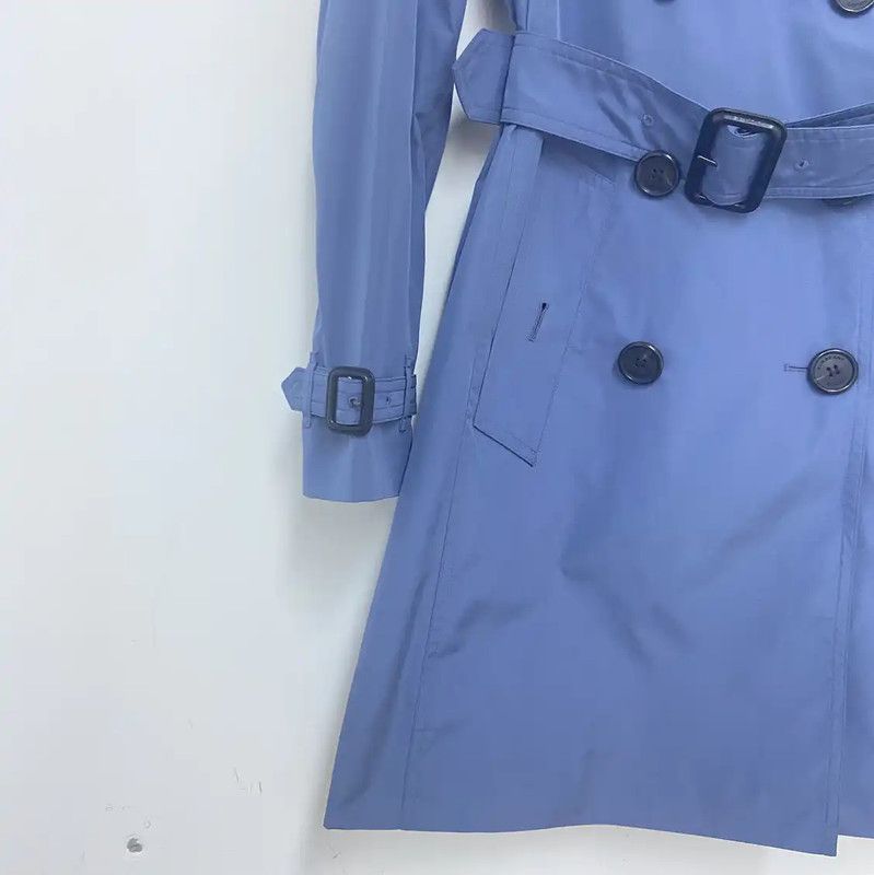 Burberry Burberry Women's Blue Polyester Spring Trench Coat Size S / US 4 / IT 40 - 5 Thumbnail