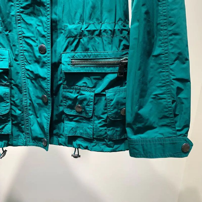 Burberry Burberry Green Cotton Women's Trench Coat Size ONE SIZE - 3 Thumbnail