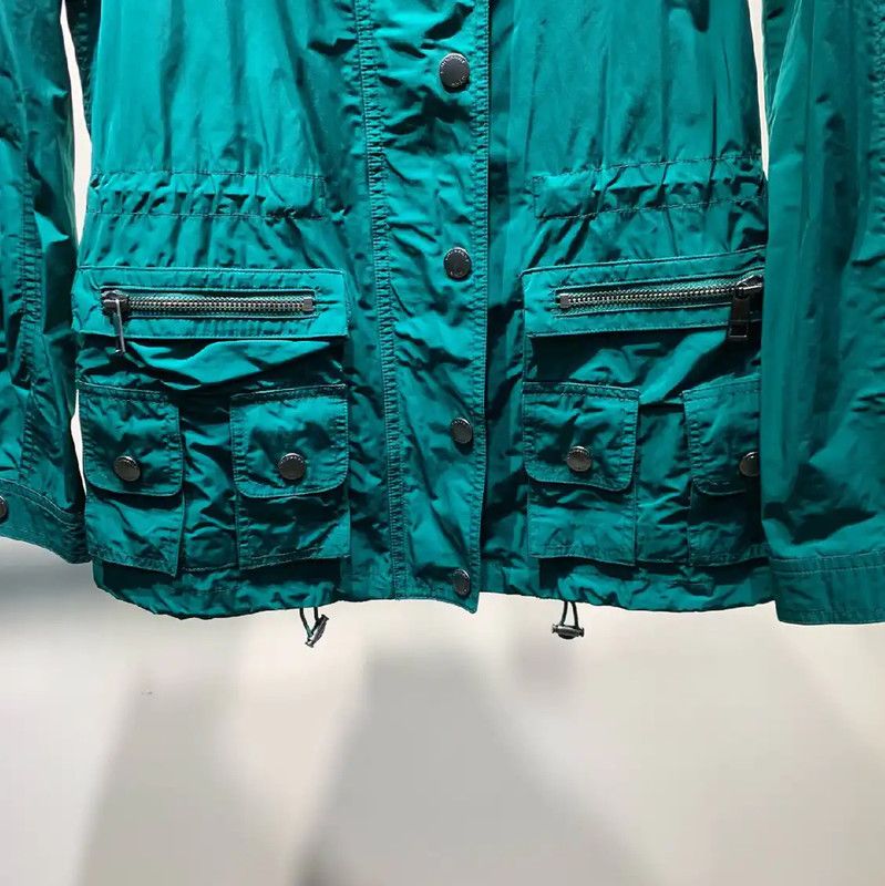 Burberry Burberry Green Cotton Women's Trench Coat Size ONE SIZE - 5 Thumbnail