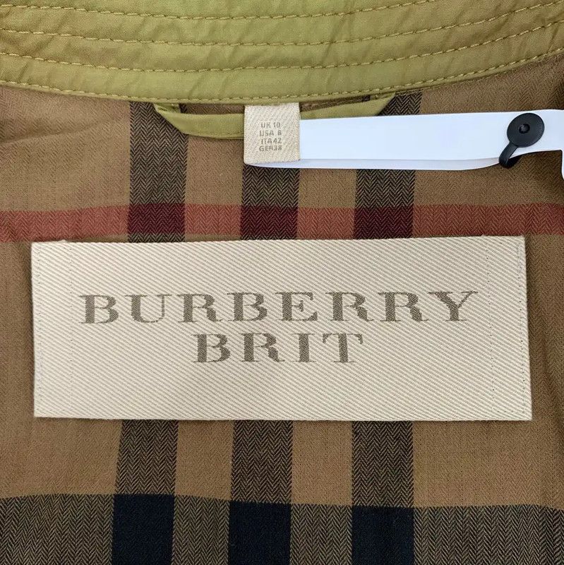 Burberry Burberry Green Cotton Women's Trench Coat Size M / US 6-8 / IT 42-44 - 6 Thumbnail