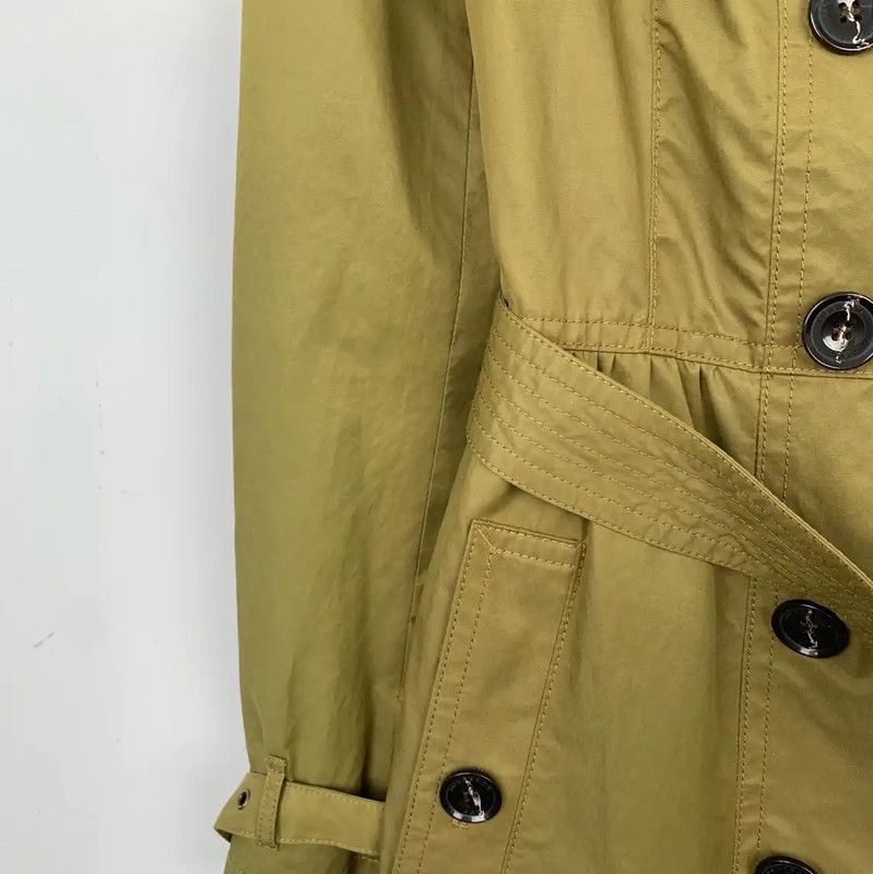 Burberry Burberry Green Cotton Women's Trench Coat Size M / US 6-8 / IT 42-44 - 4 Thumbnail
