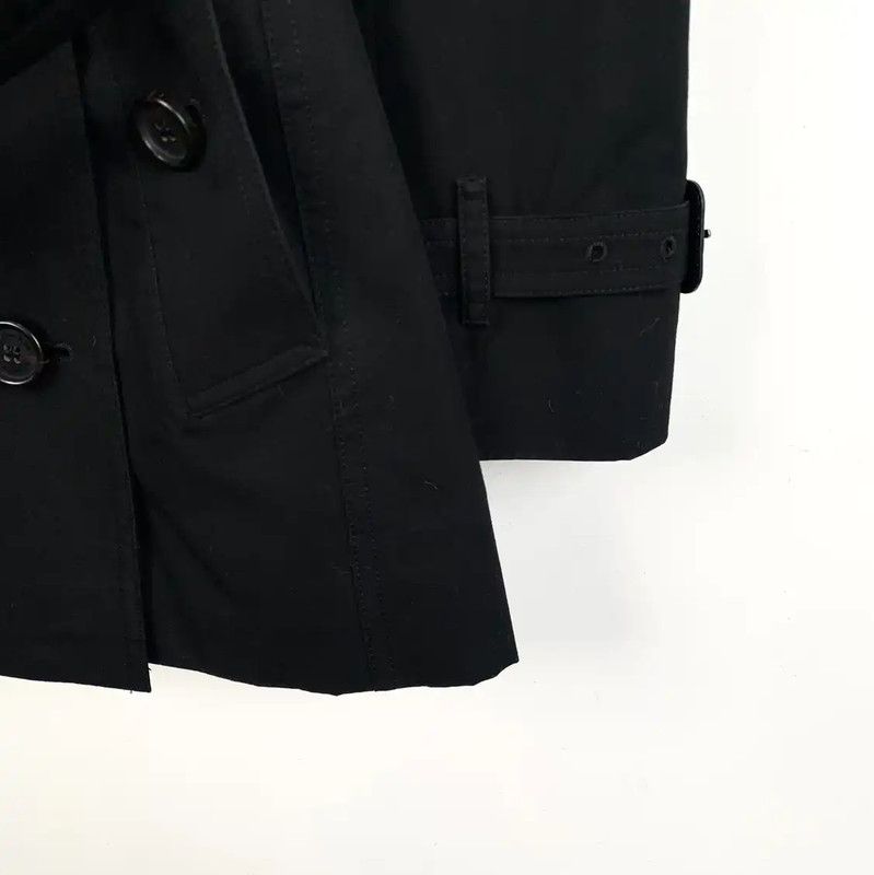 Burberry Burberry Women's Black Cotton Trench Coat Size XXS / US 00 / IT 34 - 4 Thumbnail