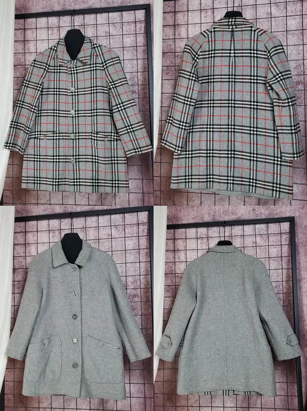 Burberry Burberry Women's Grey Wool Reversible Coat Size S / US 4 / IT 40 - 3 Thumbnail