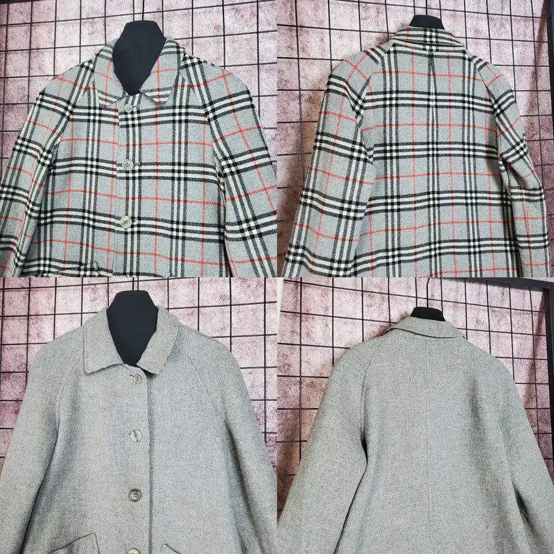 Burberry Burberry Women's Grey Wool Reversible Coat Size S / US 4 / IT 40 - 4 Thumbnail