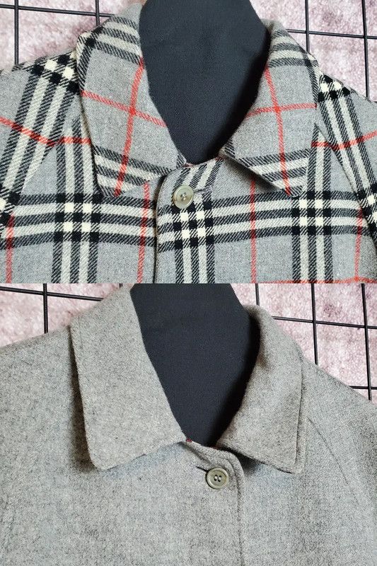 Burberry Burberry Women's Grey Wool Reversible Coat Size S / US 4 / IT 40 - 7 Thumbnail