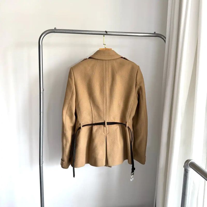 Burberry Burberry Camel Wool Women's Coat Size L / US 10 / IT 46 - 2 Thumbnail