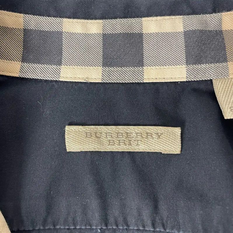 Burberry Burberry Black Cotton Long Sleeve Shirt Size M / US 6-8 / IT 42-44 - 4 Thumbnail