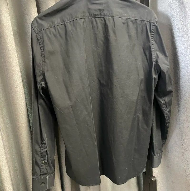Burberry Burberry Black Cotton Long Sleeve Shirt Size M / US 6-8 / IT 42-44 - 2 Thumbnail